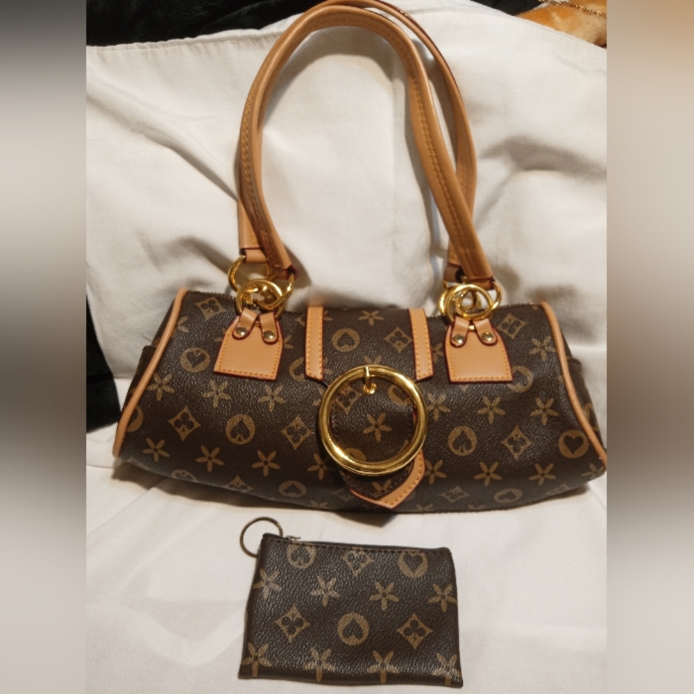 Lany Elegant Brown Designer Handbag